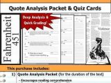 Fahrenheit 451 Character Analysis Worksheet with Fahrenheit 451 Worksheet Teaching Resources