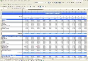 Family Budget Worksheet or Excel Template for Tracking Monthly Expenses Glasgowfocus