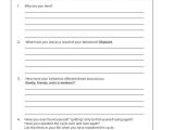 Family Roles In Addiction Worksheets as Well as Free Worksheets for Recovery Relapse Prevention Addiction Women