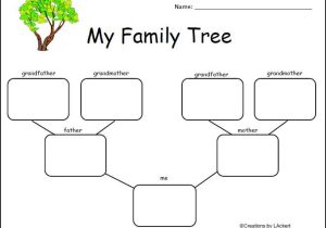 Family Tree Worksheet Along with Chsh All About Me Learning About Self Family