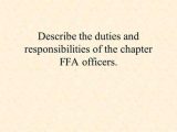 Ffa Officer Duties Worksheet and Protocol Fundamentals A Workshop for Philo S Presented by Janet E