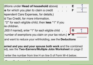 Filing Your Taxes Worksheet Answers with How to Fill Out A W‐4 with Wikihow