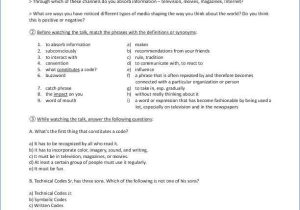 Film Study Worksheet for A Work Of Fiction Answers and Study Worksheet for A Work Fiction Answers