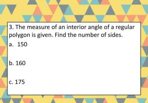 Find the Interior Angle Sum for Each Polygon Worksheet with 61 Notes Angles Of Polygons Ppt