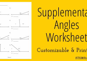 Finding Missing Angles Worksheet with Supplementary Angles Worksheet