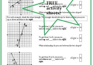 Finding Slope From A Graph Worksheet and 116 Best Math Slope Images On Pinterest
