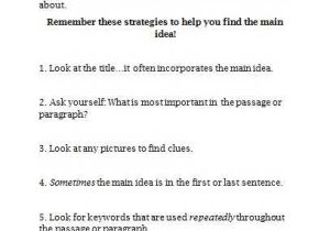 Finding the Main Idea Worksheets with 11 Best Emma 2nd Grade Images On Pinterest