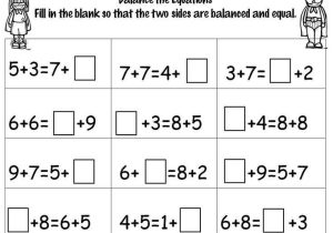 Finding the Missing Number In An Equation Worksheets and 26 Best Math Balancing Equations Missing Addend Images On Pinterest