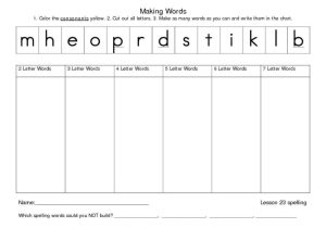 First Grade Bullying Worksheets and Making Words Worksheets the Best Worksheets Image Collection