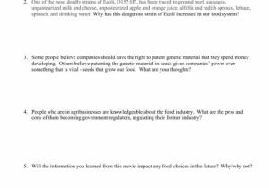 Food Inc Movie Worksheet and Lovely Food Inc Movie Worksheet Answers Unique 19 Best Food Choices
