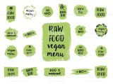 Food Labels Worksheet Along with Healthy Food Labels Hand Drawn Logo Templates Vector Stock V