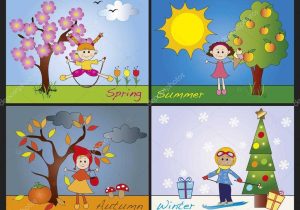Four Seasons Kindergarten Worksheets Also Photo Id=