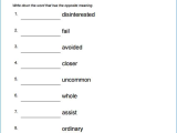 Free 5th Grade Vocabulary Worksheets as Well as Grade 5 Vocabulary Antonyms Becc S Board Pinterest