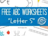 Free Alphabet Worksheets or Letter S Worksheets Free Kids Printable