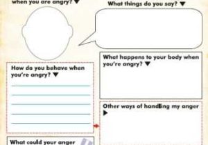 Free Anger Management Worksheets or Free Anger and Feelings Worksheets for Kids