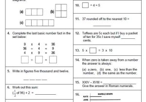 Free English Worksheets Along with Warren Sparrow Grade 4 Mental Maths Test