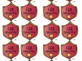 Free Fire Safety Worksheets with Free Fire Badges to Make Using Avery Label 8163