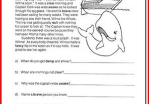 Free First Grade Reading Worksheets or Reading Prehension Stories 1st Grade Kidz Activities