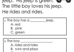 Free First Grade Reading Worksheets together with 2nd Grade Reading Prehension Worksheets Multiple Choice