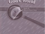 Free Health Worksheets for Elementary Also Observing God S World 6 Quiz & Worksheet Key A Beka Book Science