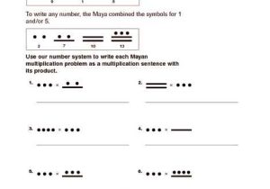 Free Math Worksheets for 7th Grade with Answers or Mayan Math Worksheet Answers