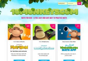 Free Math Worksheets for Kindergarten Addition and Subtraction or 10 Monkeys Math World