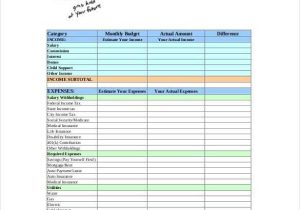 Free Monthly Budget Worksheet and Sample Personal Bud Sheet Guvecurid