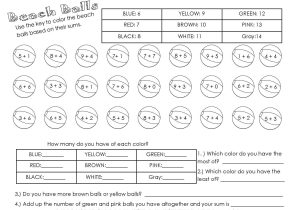 Free Printable 7th Grade Math Worksheets and 4th Grade Math Summer Worksheets
