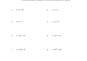 Free Printable 7th Grade Math Worksheets with Math Worksheets Mutative Propertytion associative Properties