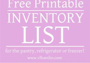 Free Printable Budget Binder Worksheets with Free Printable Inventory List for the Pantry Refrigerator or