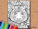 Free Printable Children's Bible Lessons Worksheets Along with Colouring Book Tiger
