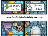 Free Printable Coin Worksheets or Free Robot Birthday Party Printables