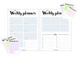 Free Printable Home organization Worksheets with Free Printable Weekly Planner Downloads Bing Images