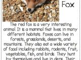 Free Printable Main Idea Worksheets Along with What Does the Fox Say Finding the Main Idea and Details In A