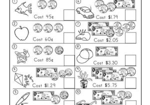 Free Printable Money Worksheets for Kindergarten Along with 9 Best Worksheets for Grade 1 and 2 Images On Pinterest