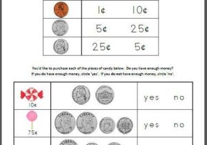 Free Printable Money Worksheets for Kindergarten Also Counting Coins – Do I Have Enough Money