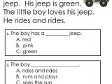 Free Printable Reading Comprehension Worksheets for Kindergarten or 2nd Grade Reading Prehension Worksheets Multiple Choice