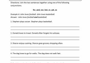 Free Sentence Scramble Worksheets with Free 1st Conjunction Worksheets 1rd Grade Free Worksheet