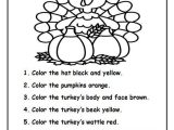 Free Thanksgiving Worksheets for Reading Comprehension Also Free Printable Following Directions Worksheets for Third Grade
