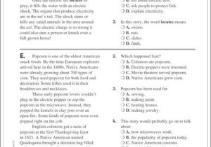 Free Thanksgiving Worksheets for Reading Comprehension Also Thanksgiving Reading Prehension Worksheets Best Scholastic
