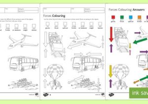 Friction Worksheet Answers and forces Colouring Homework Worksheet Activity Sheet Homework