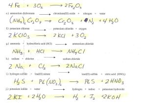 Gas Stoichiometry Worksheet with solutions and Chemistry Unit 7 Worksheet 4 Answers Fresh Useful Balancing