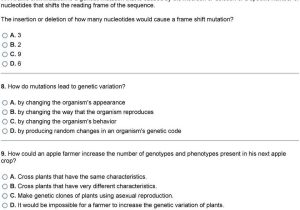 Gene and Chromosome Mutation Worksheet Also Mutations and Genetic Variability 1 What is Occurring In the