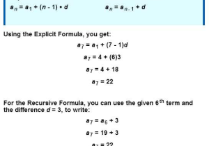 General Sequences Worksheet Answers and Sequence formulas Explicit Versus Recursive
