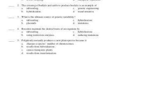 Genetics and Biotechnology Chapter 13 Worksheet Answers Along with Name