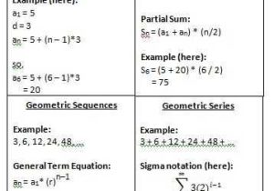 Geometric Sequence and Series Worksheet Also Good for Algebra I Going Into the Ccss since We are Inheriting