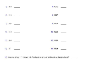 Geometric Sequence and Series Worksheet with even and Odd Worksheets