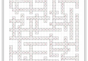 Geometric Sequence Worksheet as Well as Geometry Vocabulary Crossword
