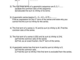 Geometric Sequences and Series Worksheet Answers Along with A Level Maths Sum to Infinity Worksheet by Phildb Teaching
