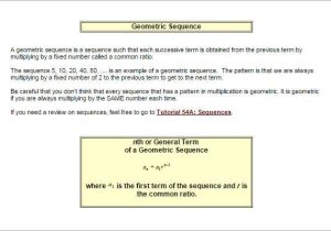 Geometric Sequences and Series Worksheet Answers or Worksheets 49 Re Mendations Arithmetic and Geometric Sequences